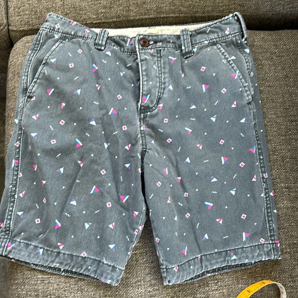 Hollister Other - Hollister Men’s Nautical Flag Gray Jean Shorts 30 Waist